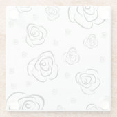 Rose Glasuntersetzer (Rückseite)