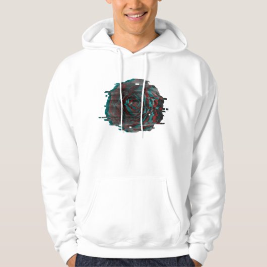 Rose Glitch Hoodie (Vorderseite)