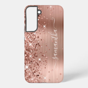 Rose Glitterie Foil Girly Signature Samsung Galaxy Hülle
