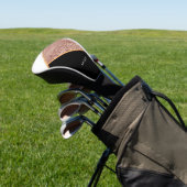 Rose Glitzer Geometric Golf Headcover (In SItu)