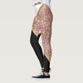Rose Glitzer Geometric Leggings (Links)
