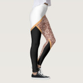 Rose Glitzer Geometric Leggings (Rechts)
