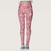Rose Glitzer Leggings (Vorderseite)