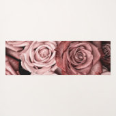 Rose Glitzer Marmormatte Yogamatte (Rückseite (Horizontal))