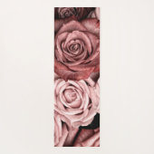 Rose Glitzer Marmormatte Yogamatte (Rückseite)