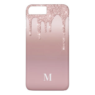 Rose Glitzer Ombre Rosa Monogram Case-Mate iPhone Hülle