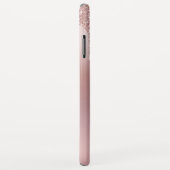 Rose Glitzer Ombre Rosa Name Case-Mate iPhone Hülle (Hinten/Rechts)