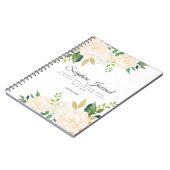 Rose & Glitzer Personalisiert Scripting Journal Notizblock (Linke Seite)