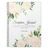 Rose & Glitzer Personalisiert Scripting Journal Notizblock (Vorderseite)