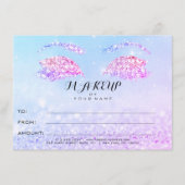 Rose Glitzer Princess Makeup Certificate Geschenk (Vorderseite)