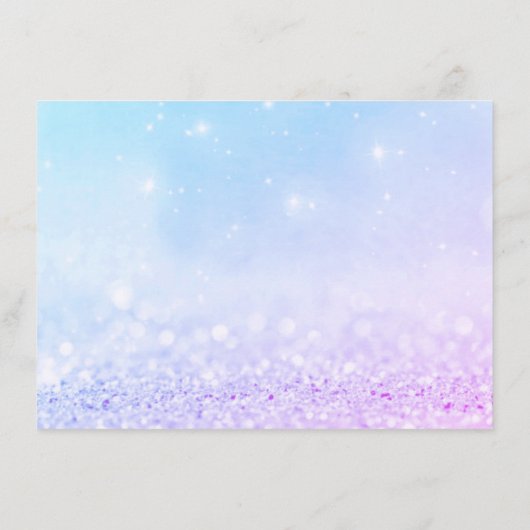 Rose Glitzer Princess Makeup Certificate Geschenk (Rückseite)