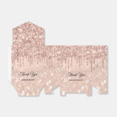 Rose Glitzer Sweet 16. Bridal Beauty Shop Geschenkschachtel (Ungefaltet)