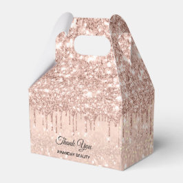 Rose Glitzer Sweet 16. Bridal Gastgeschenk Hochzei Geschenkschachtel