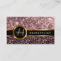 Rose Glitzer und Leopard Skin - Haarstylist