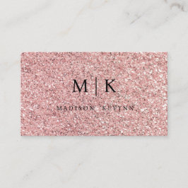 Rose Glitzer Visitenkarte
