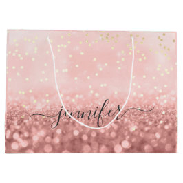 Rose Glitzer Wedding Bridal Gold Confetti Grosses  Große Geschenktüte