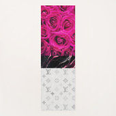 Rose Glitzer Yoga Mat Yogamatte (Vorderseite)