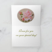 Rose, glücklich zum Geburtstag! Karte (Innenseite)