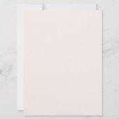 Rose Gold 20. Geburtstag Einladung (Rückseite)