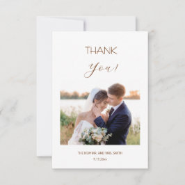 Rose Gold 3D Flowers Roses Thank You Card Dankeskarte