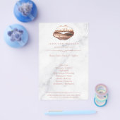 Rose Gold 3D Lippen Marbella Textur Schönheitssalo Flyer (Einzeln)