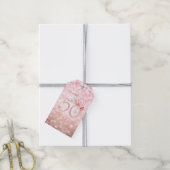 Rose Gold 50. Geburtstag Danke Glam Lights Geschenkanhänger (Mit Garn)