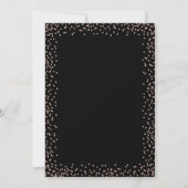 Rose Gold 50. Geburtstag Einladung (Rückseite)