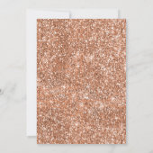 Rose Gold 60. Geburtstag Einladung Vorlage (Rückseite)