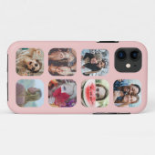 Rose Gold 7 Foto Square Template Collage iPhone C Case-Mate iPhone Hülle (Rückseite (Horizontal))