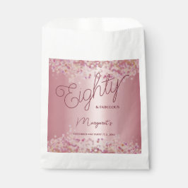 Rose Gold 80th Birthday Party  Geschenktütchen