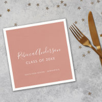 Rose Gold Abschluss Class of 2023 Calligraphy