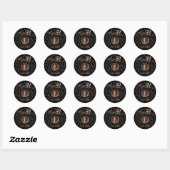 Rose Gold Abschluss Foto Confetti Design Sticker (Blatt)