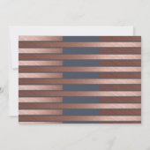 Rose Gold ABSCHLUSS FOTO Einladung Navy (Rückseite)