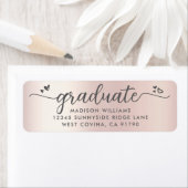 Rose Gold Abschluss Script unterstützt Moderne Adr (Insitu)