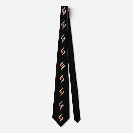 Rose Gold Abstrakt Krawatte (Vorderseite)