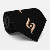 Rose Gold Abstrakt Krawatte (Gerollt)