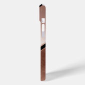 Rose Gold Abstrakt | Monogramm Case-Mate iPhone Hülle (Rückseite / Links)