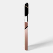 Rose Gold Abstrakt | Monogramm Case-Mate iPhone Hülle (Rückseite / Rechts)
