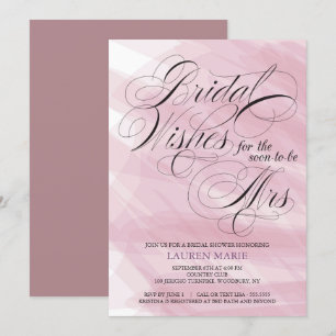 Rose Gold Abstraktes Brautparty Einladung