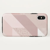 Rose Gold Abstraktes Muster Case-Mate iPhone Hülle (Rückseite (Horizontal))