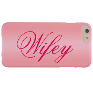 Rose Gold Adorable Wifey iPhone 6/6 Fall Barely There iPhone 6 Plus Hülle