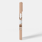 Rose Gold-Agar-Marmor-Namensskript Case-Mate iPhone Hülle (Rückseite / Rechts)