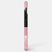 Rose Gold Agate Glitzer Monogram Case-Mate iPhone Hülle (Hinten/Links)