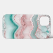 Rose Gold Agate Muster Case-Mate iPhone Hülle (Rückseite (Horizontal))