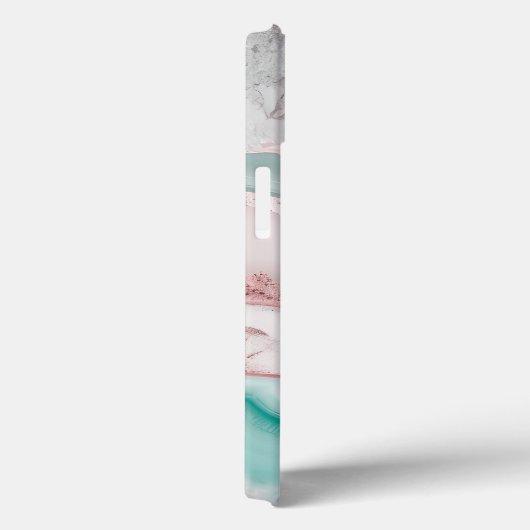 Rose Gold Agate Muster Case-Mate iPhone Hülle (Rückseite / Rechts)