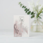 Rose Gold Agate Necklace Logoaufzeichnung Visitenkarte (Stehend Vorderseite)