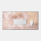 Rose Gold Alles ist mit Kaffee möglich Schreibtischunterlage (Tastatur & Maus)