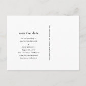 Rose Gold Ampersand | Foto Save the Date Ankündigungspostkarte (Rückseite)