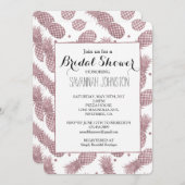 Rose Gold Ananas Brautparty Einladung (Vorne/Hinten)