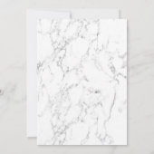 Rose Gold Ananas Brautparty Trendy Marble Einladung (Rückseite)